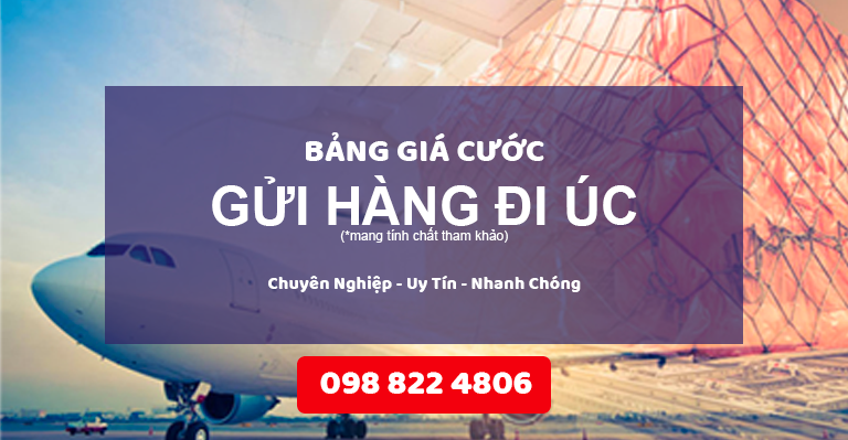 Bảng giá cước phí di úc